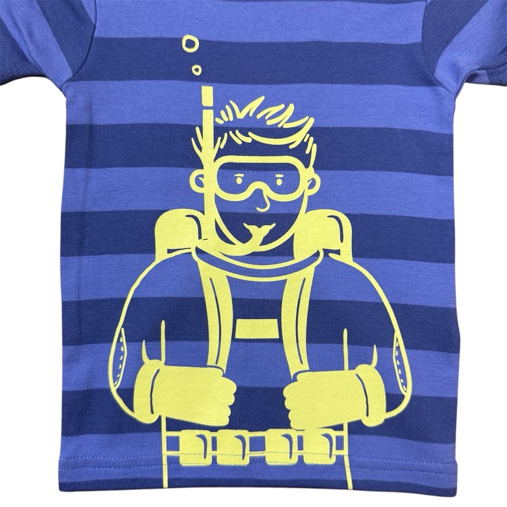 Carter's Blue Striped Diver Graphic Tee - Picture 5 of 7